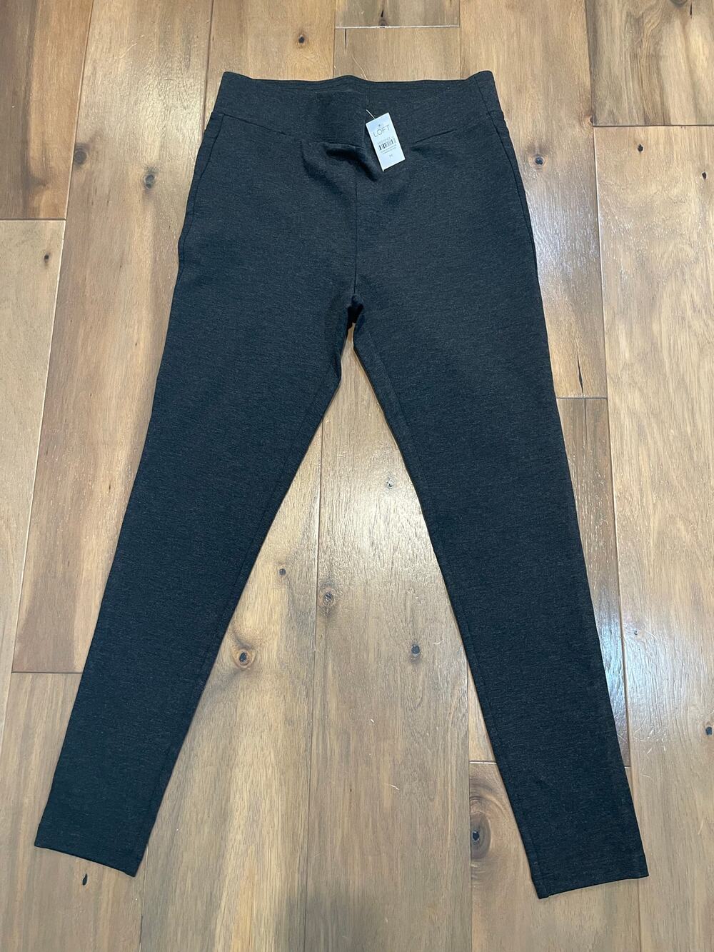 LOFT Dark Gray Stretch Legging Pants Size M New With Tag